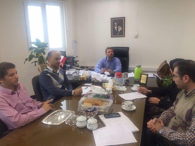 جلسه اعضای گروه مهندسی بهداشت حرفه ای و ایمنی کار با شرکت گاز خراسان شمالی